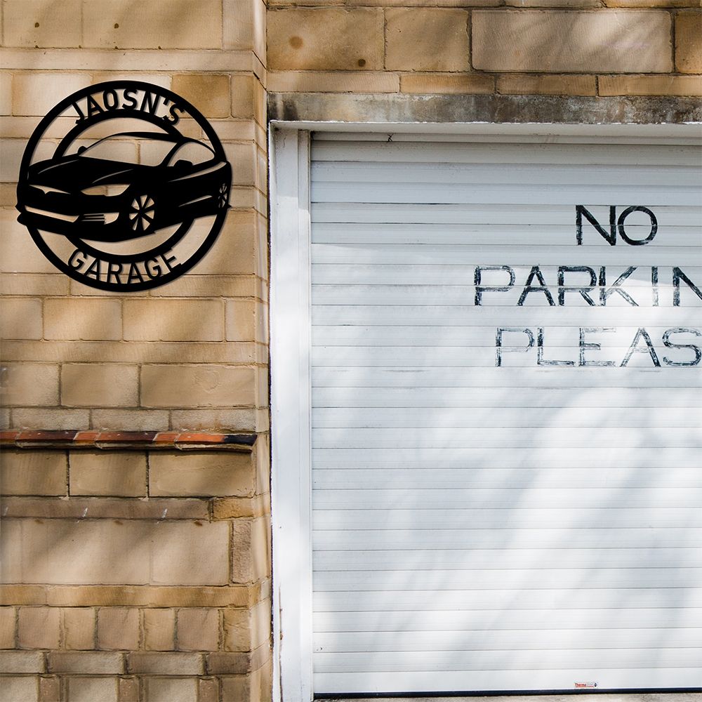 Custom Car Metal Garage Sign Work Shop Sign