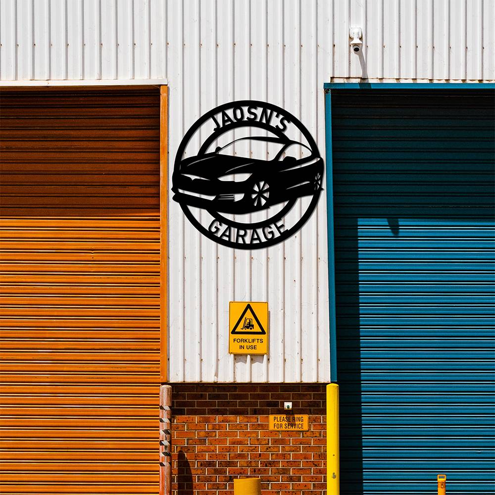 Custom Car Metal Garage Sign Work Shop Sign