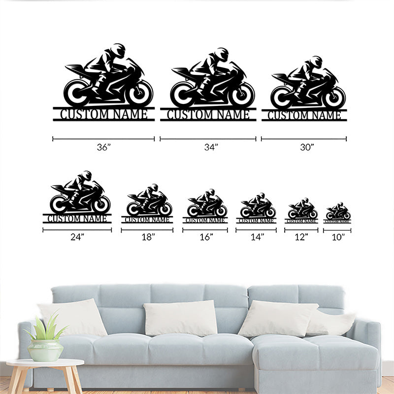 Personalized Motorcycle Metal Sign Metal Wall Art