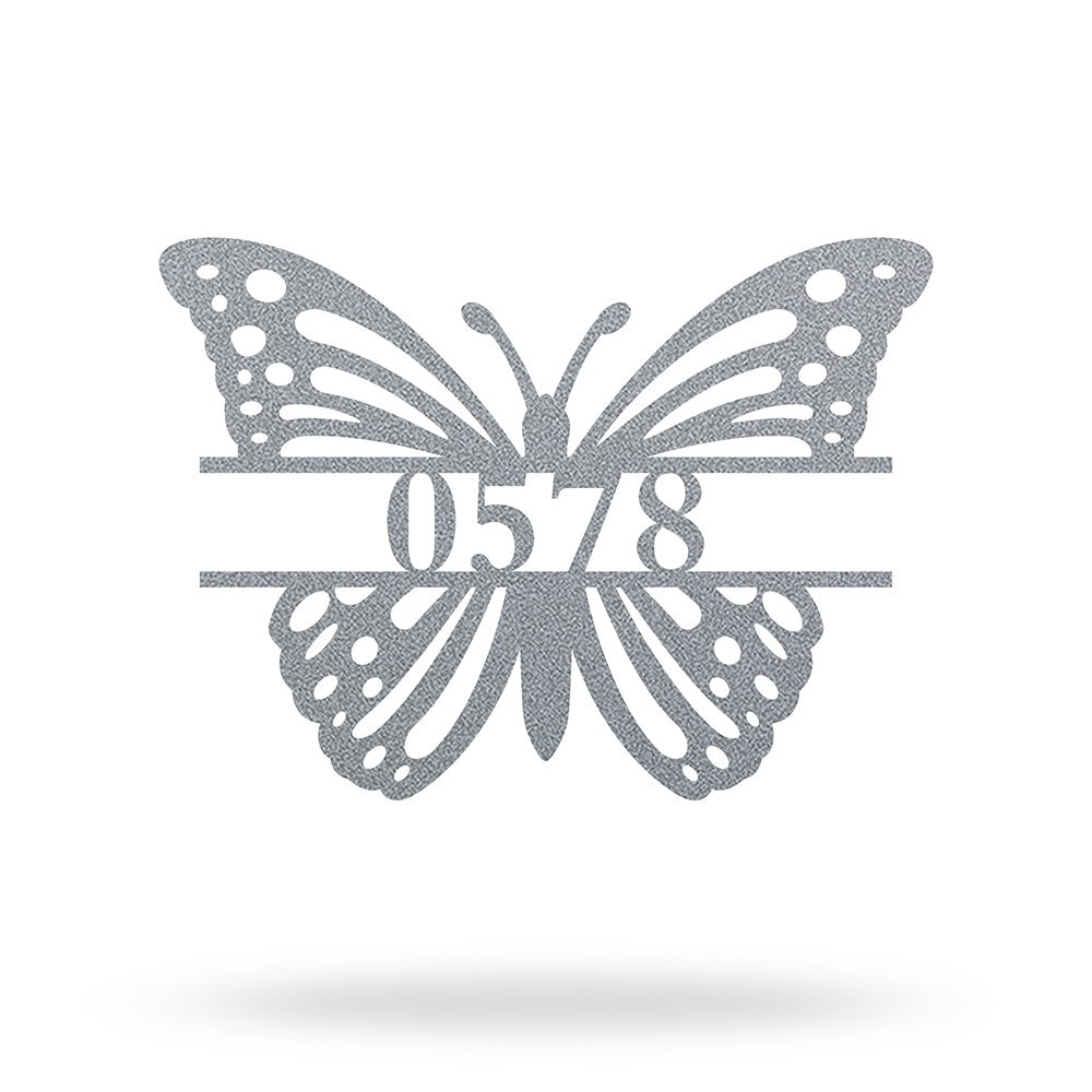 Custom Butterfly Address Sign Outdoor Metal House Numbers