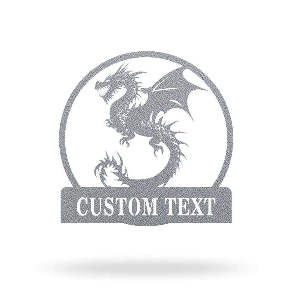 Personalized Dragon Name Metal Sign Metal Wall Art