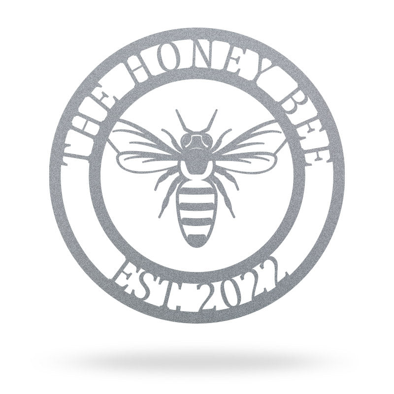 Personalized Honey Bee Metal Sign Metal Wall Art