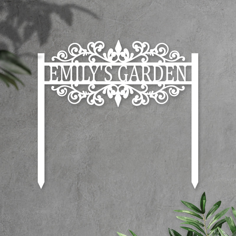 Personalized Metal Yard Garden Sign Garden Stake - 60‘’