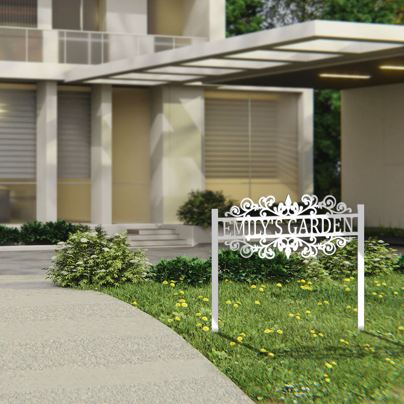 Personalized Metal Yard Garden Sign Garden Stake - 60‘’