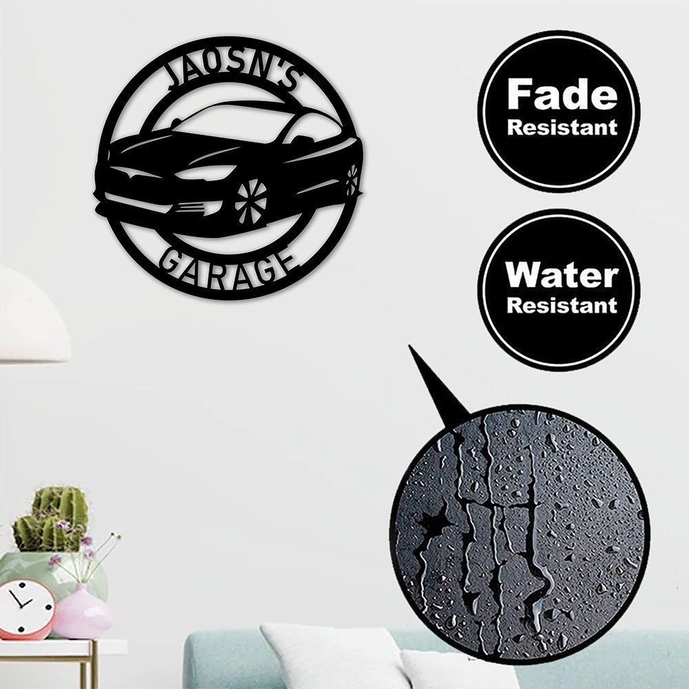 Custom Car Metal Garage Sign Work Shop Sign