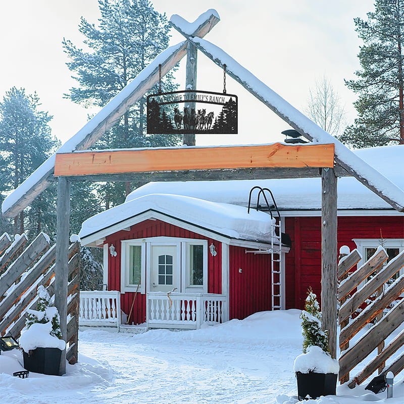 Personalized Horse Metal Ranch Sign Metal Horse Wall Art