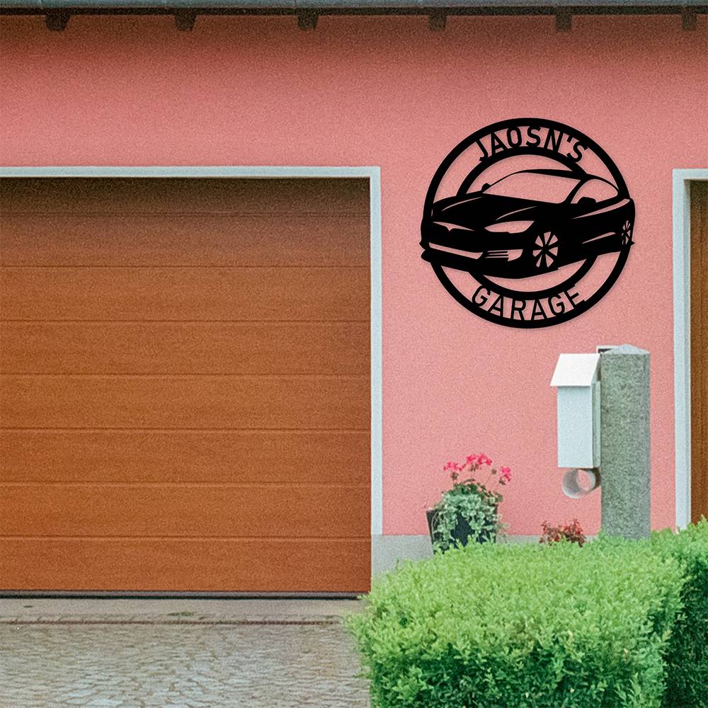 Custom Car Metal Garage Sign Work Shop Sign