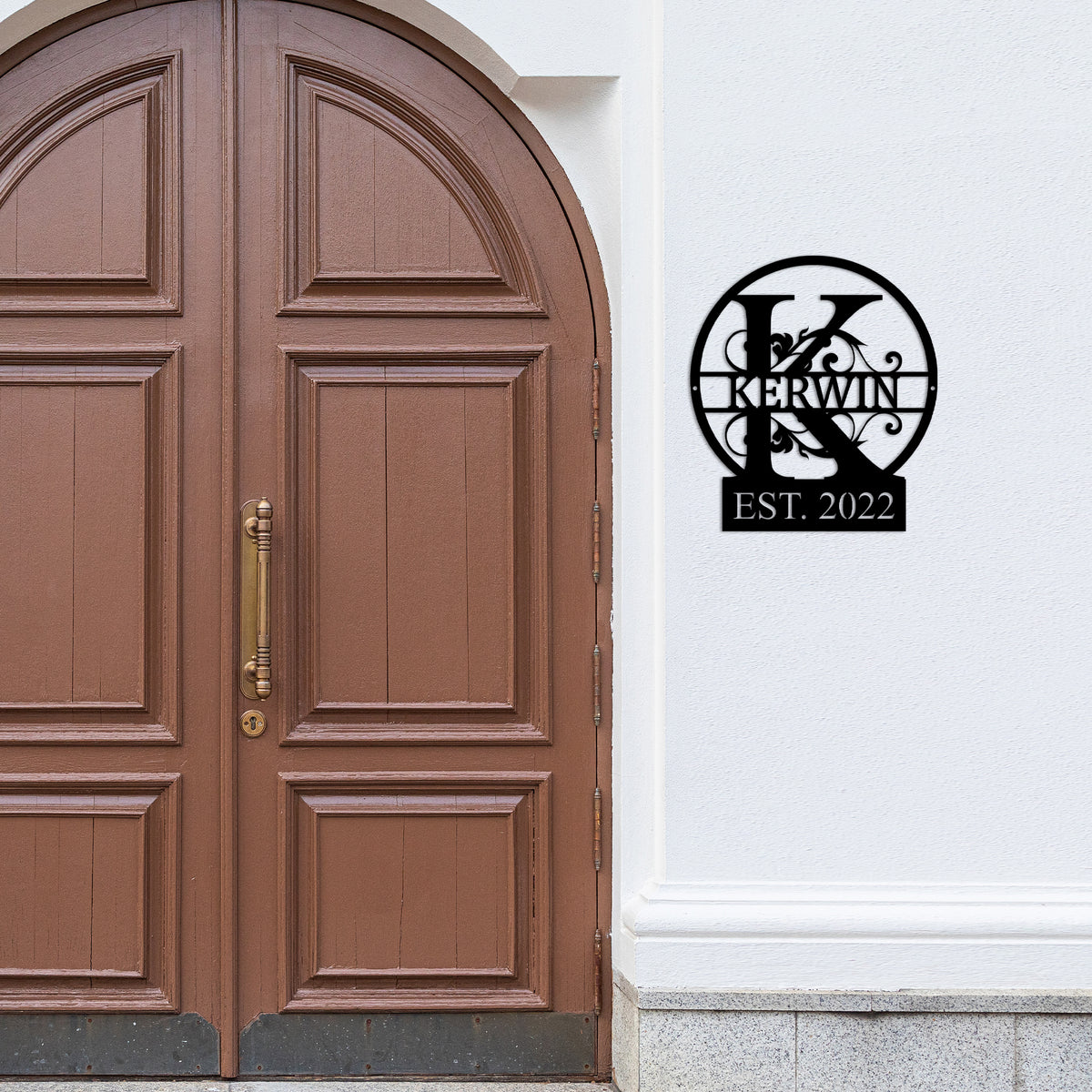 Custom Family Name Sign Metal Wall Art House Decor