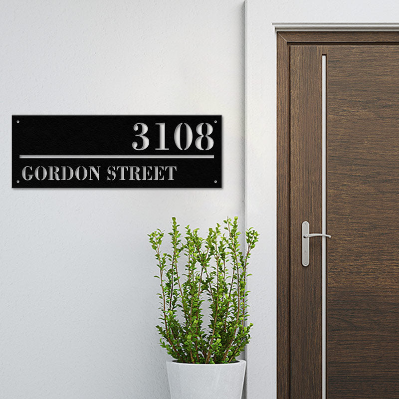 Diy Address Sign Metal House Number and Letters Signs for Yard