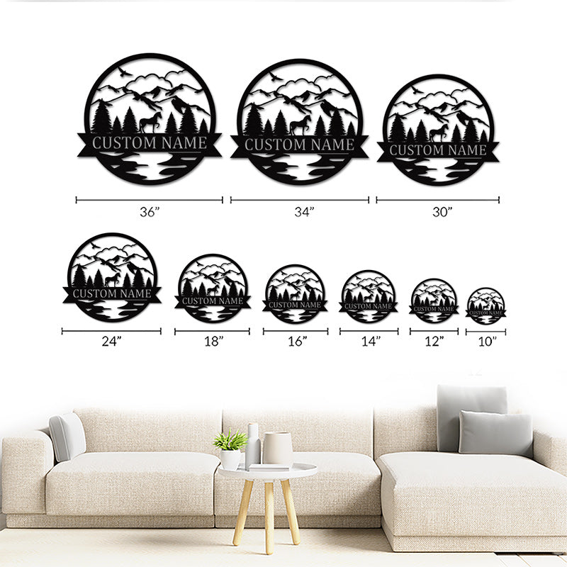 Custom Metal Name Signs Horse Ranch Metal Sign Name Sign For House Decoration