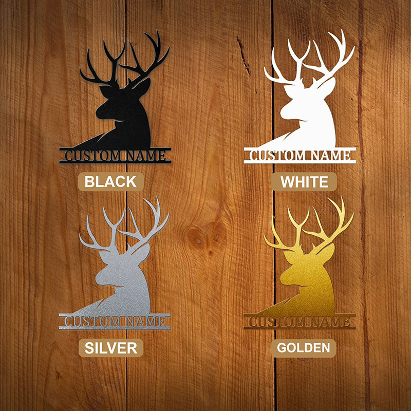 Custom Stag Metal Wall Sign Housewarming Gift Wall Art