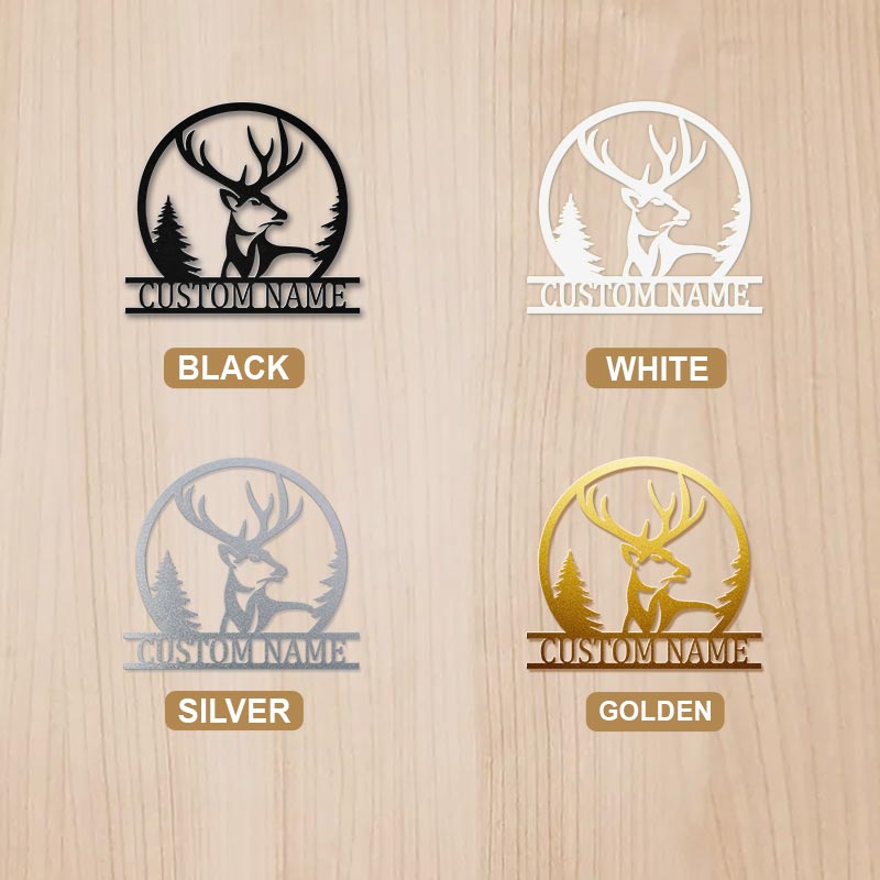 Custom Deer Metal Sign For Room Decor Housewarming Gift