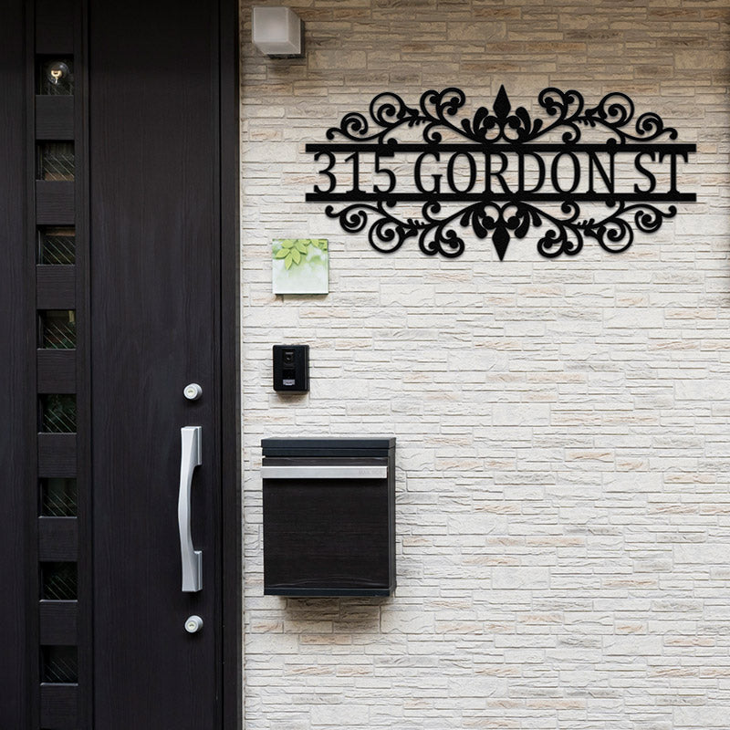 Custom Outdoor Address Metal Sign House Numbers for Home Decor