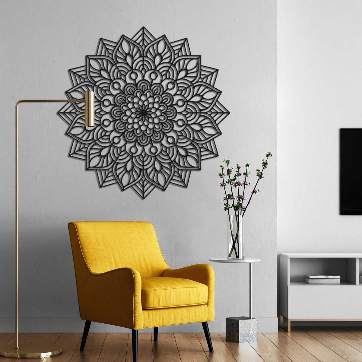 Mandala Metal Wall Art Wall Decor for Home &amp; Office