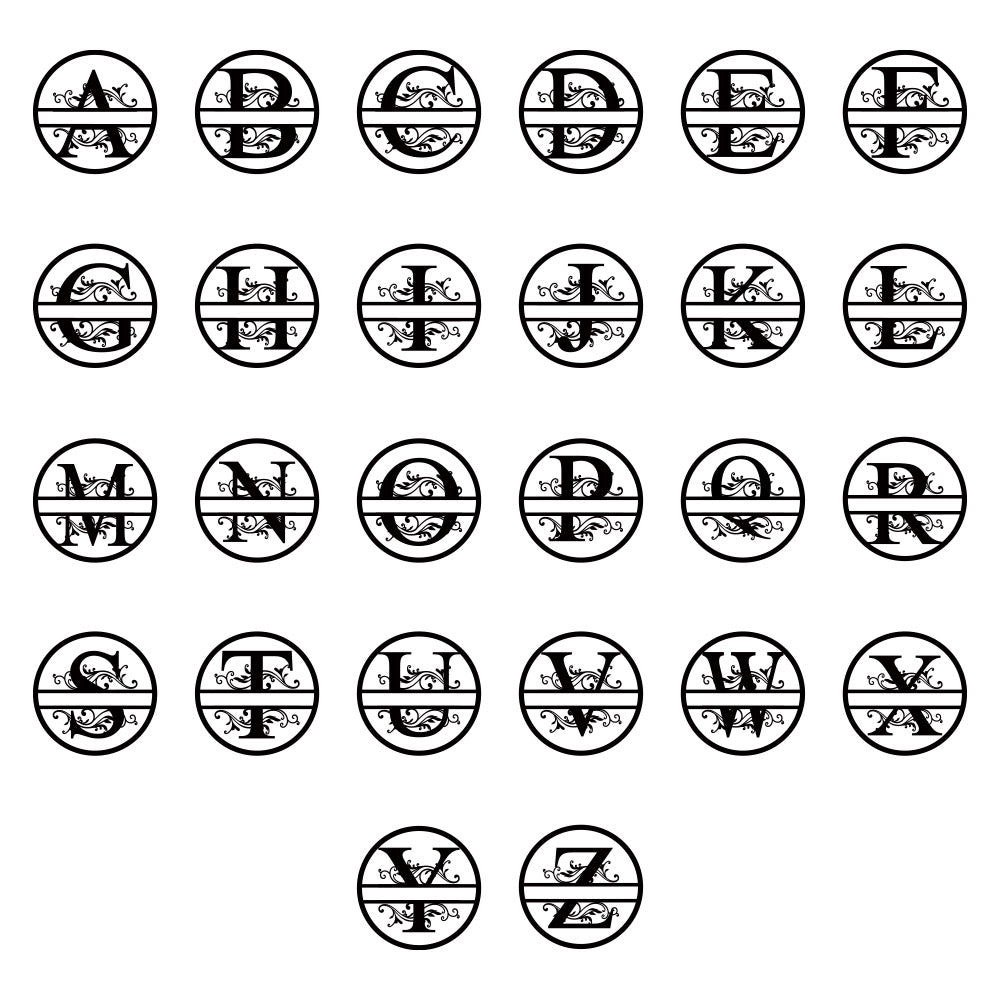 Custom Last Name Monogram Metal Signs For Home and Yard Decor