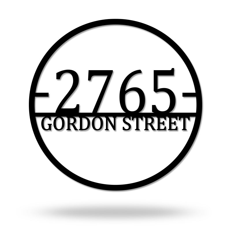 Custom Outdoor Metal Address Sign House Numbers for House Decor