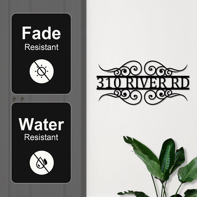 Personalized Address Metal Sign House Numbers for Housewarming Gift