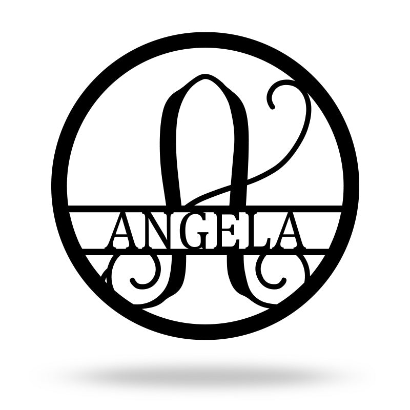 Personalized Family Name Outdoor Metal Monogram Sign For New Home Gift