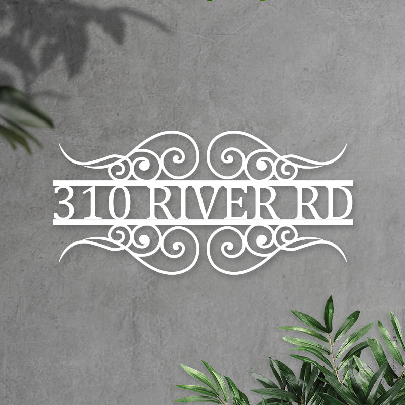 Personalized Address Metal Sign House Numbers for Housewarming Gift