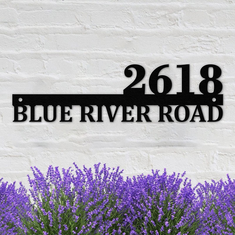 Custom Address Metal Sign House Numbers for Home & Garden