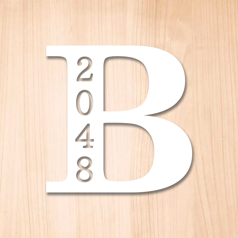 Personalized Last Name Monogram Address Sign House Numbers for Home