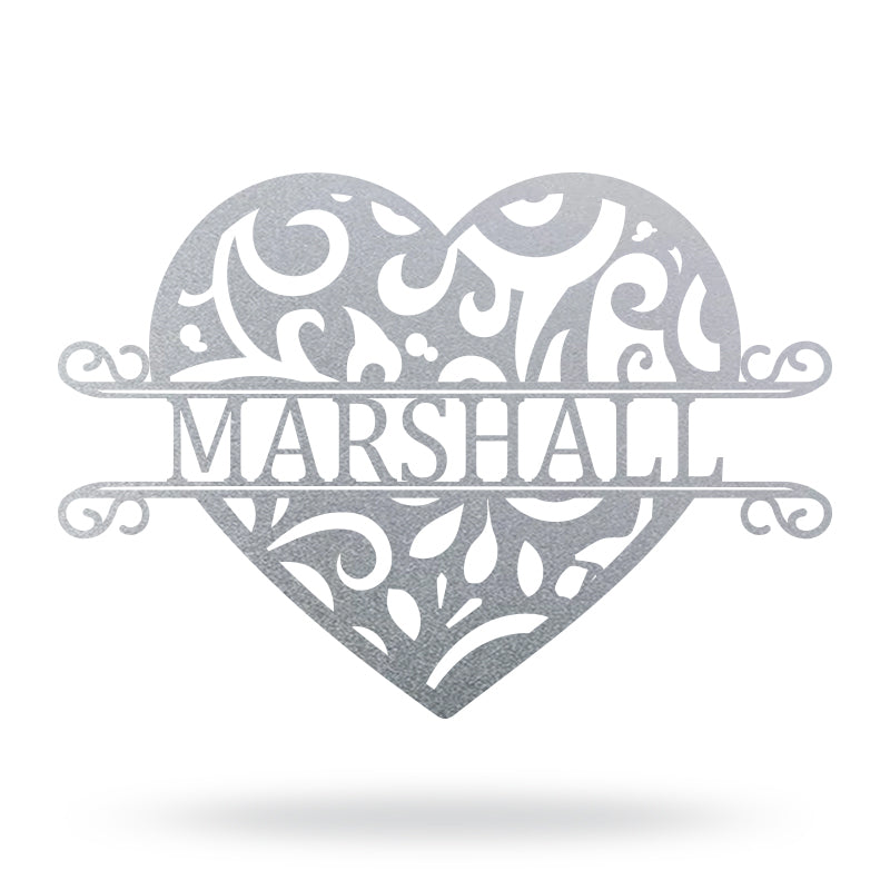 Custom Metal Heart Sign For Your Love &amp; Wedding Gift