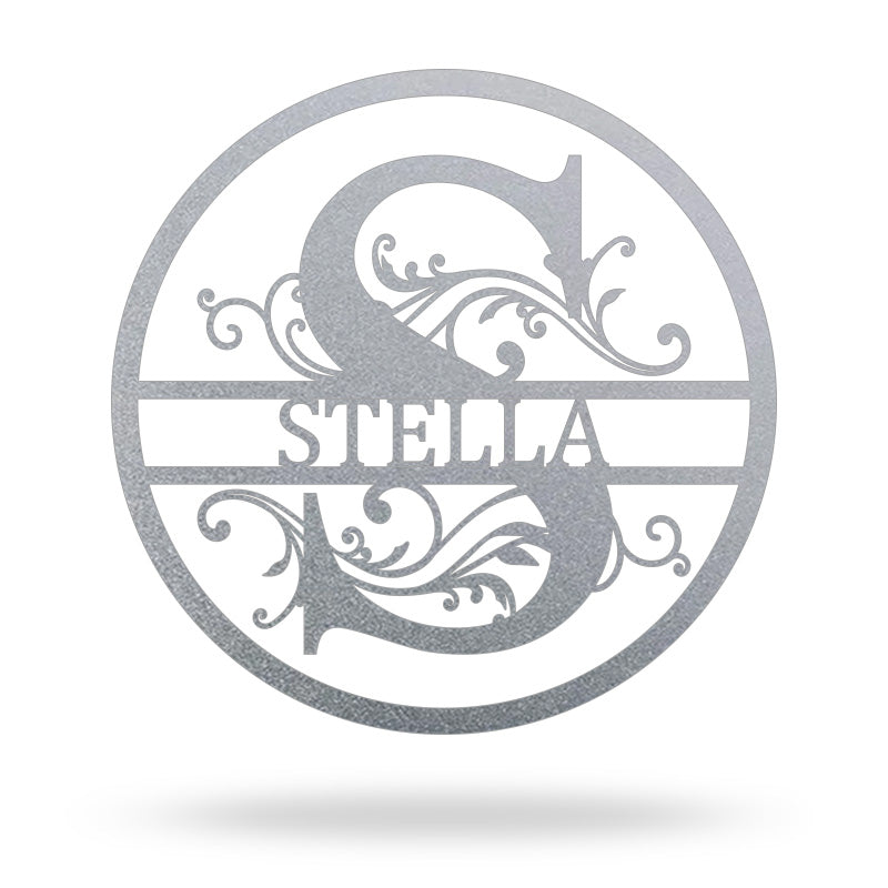 Custom Last Name Monogram Metal Signs For Home and Yard Decor