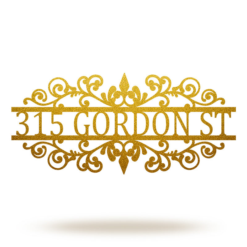 Custom Outdoor Address Metal Sign House Numbers for Home Decor