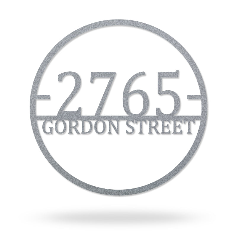 Custom Outdoor Metal Address Sign House Numbers for House Decor