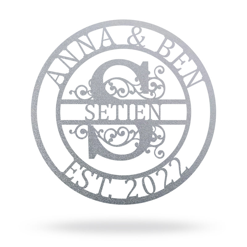 Custom Family Name Metal Sign for Yard Decor For Commemorative Gift