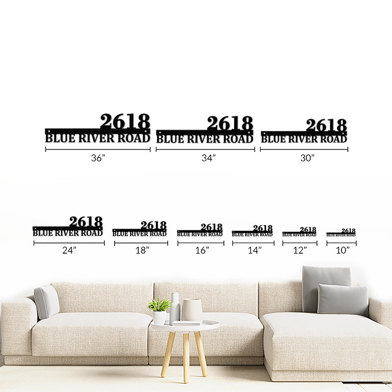 Custom Address Metal Sign House Numbers for Home &amp; Garden