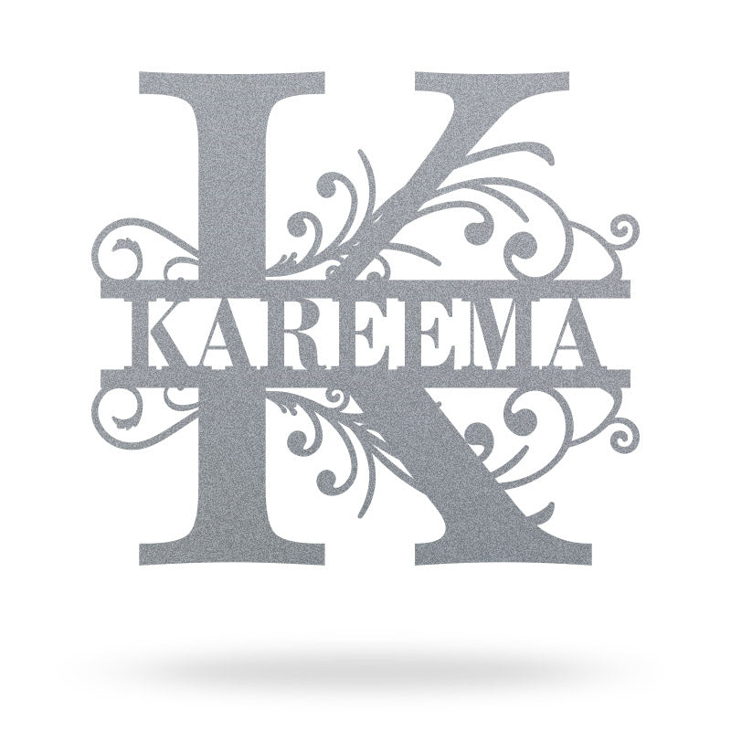 Personalized Metal Monogram Sign Metal Wall Decor