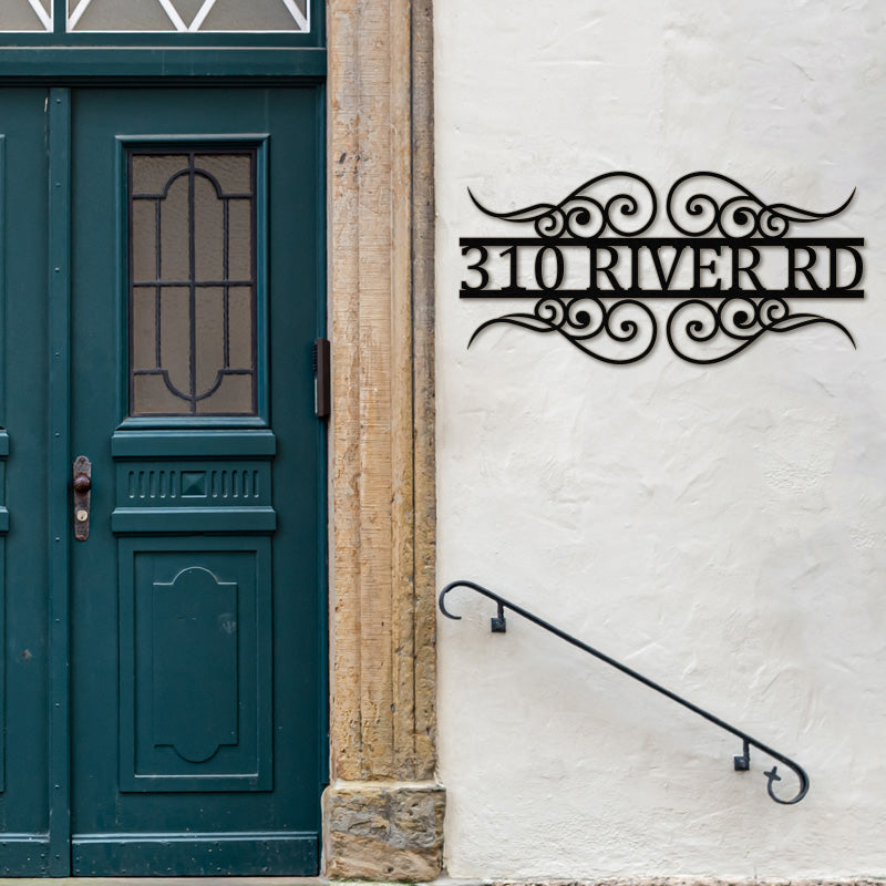 Personalized Address Metal Sign House Numbers for Housewarming Gift