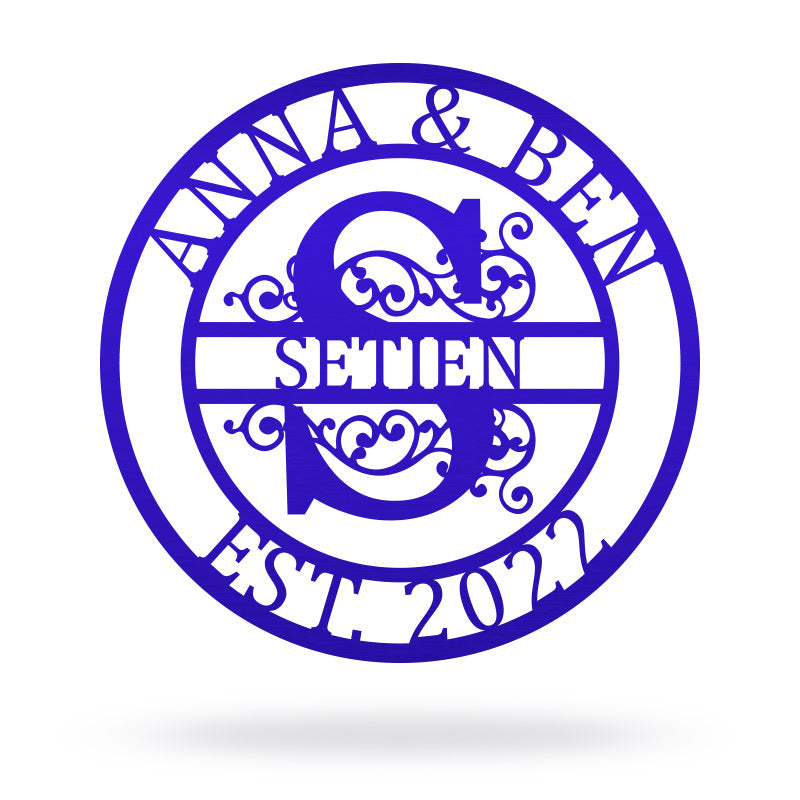 Custom Family Name Metal Sign for Yard Decor For Commemorative Gift