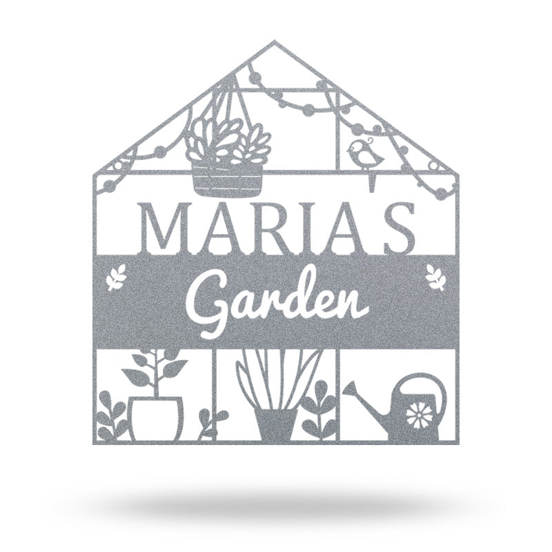 Custom Metal Greenhouse Sign Hanging Garden Sign