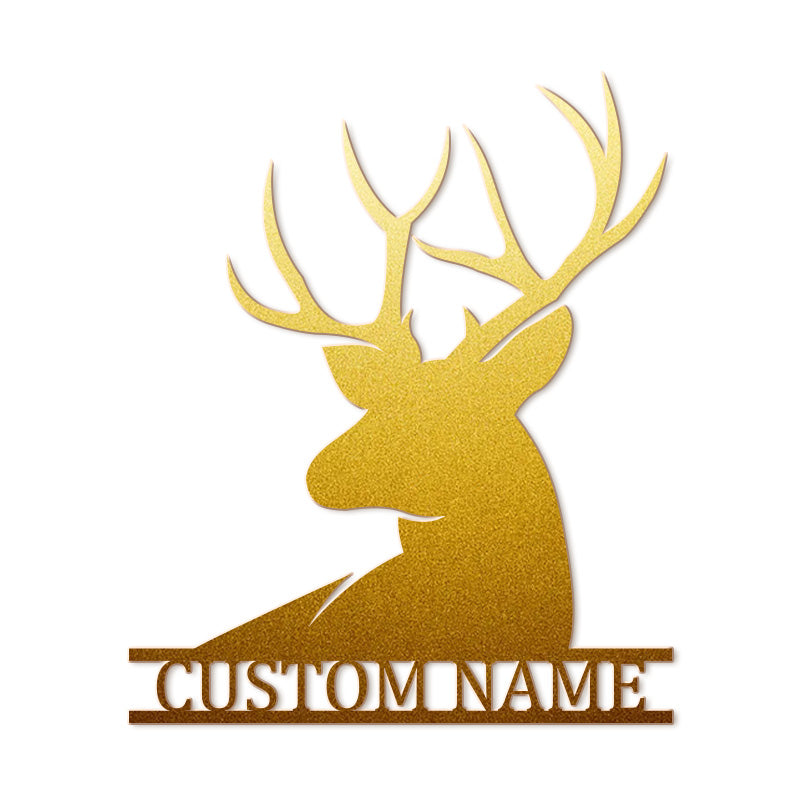 Custom Stag Metal Wall Sign Housewarming Gift Wall Art