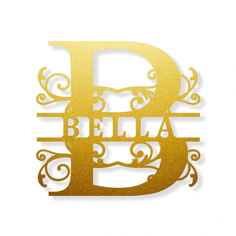 Custom Monogram Name Sign Wall Art