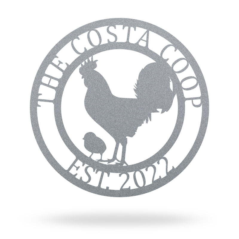 Custom Metal Chicken Coop Sign for Farm &amp; Ranch