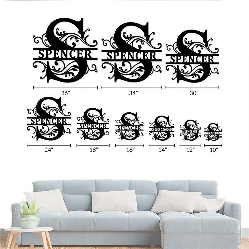 Custom Last Name Sign Wall Decor