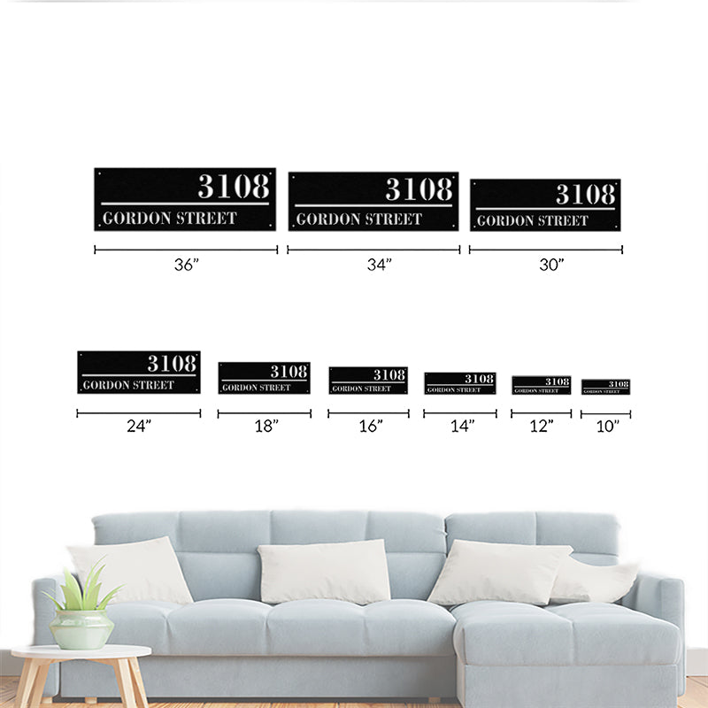 Diy Address Sign Metal House Number and Letters Signs for Yard