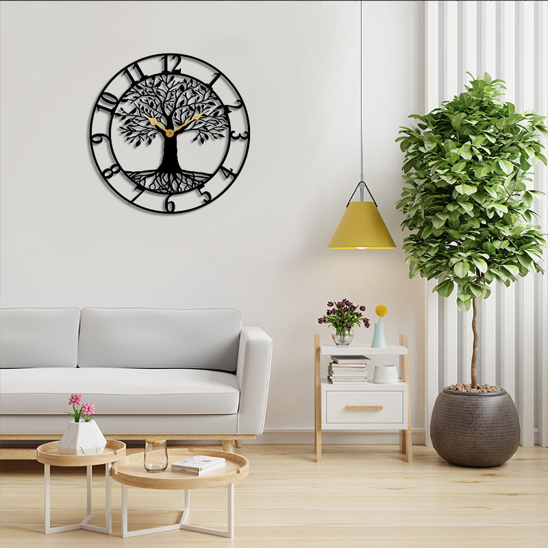Tree Of Life Metal Wall Clock Wall decor