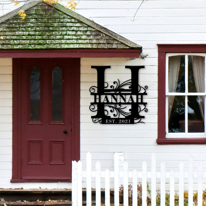Custom Last Name Family Name Metal Sign - iWantDIY