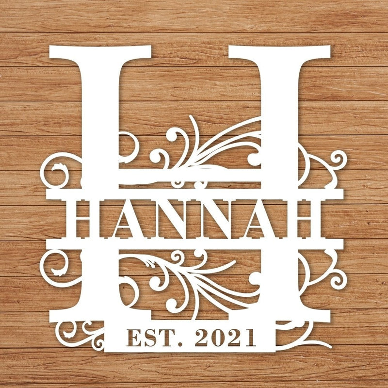 Custom Last Name Family Name Metal Sign - iWantDIY