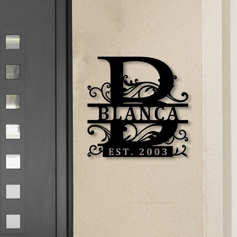 Custom Last Name Metal Sign Wall Decor - iWantDIY