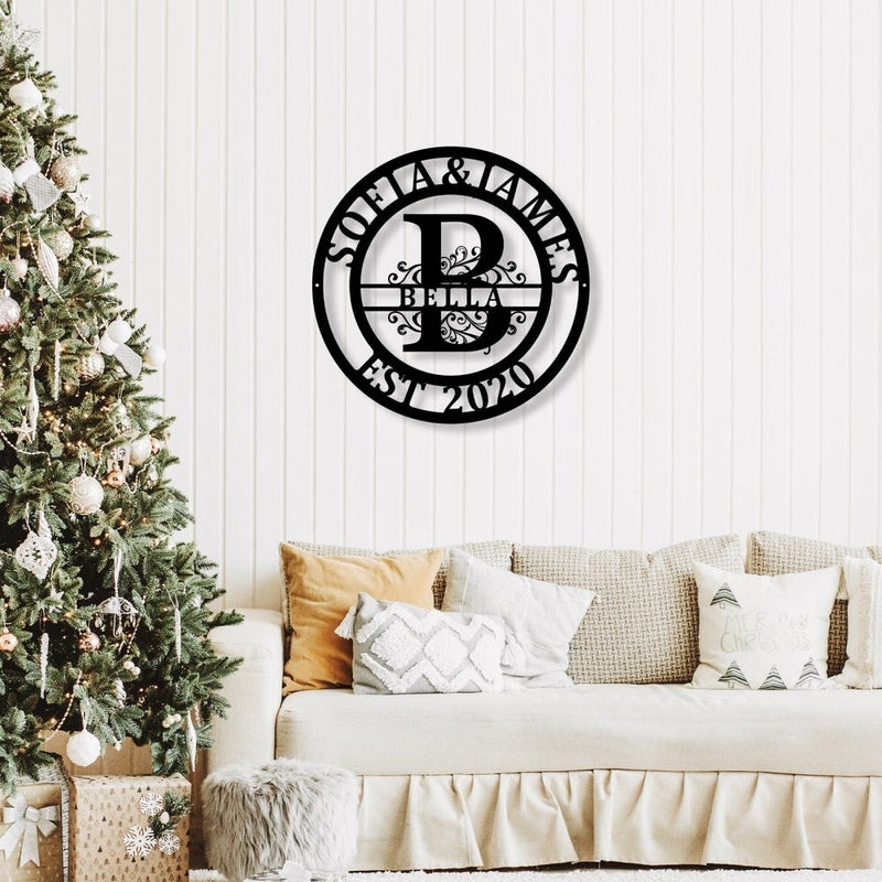 Custom last Name Sign for Home Decor - iWantDIY