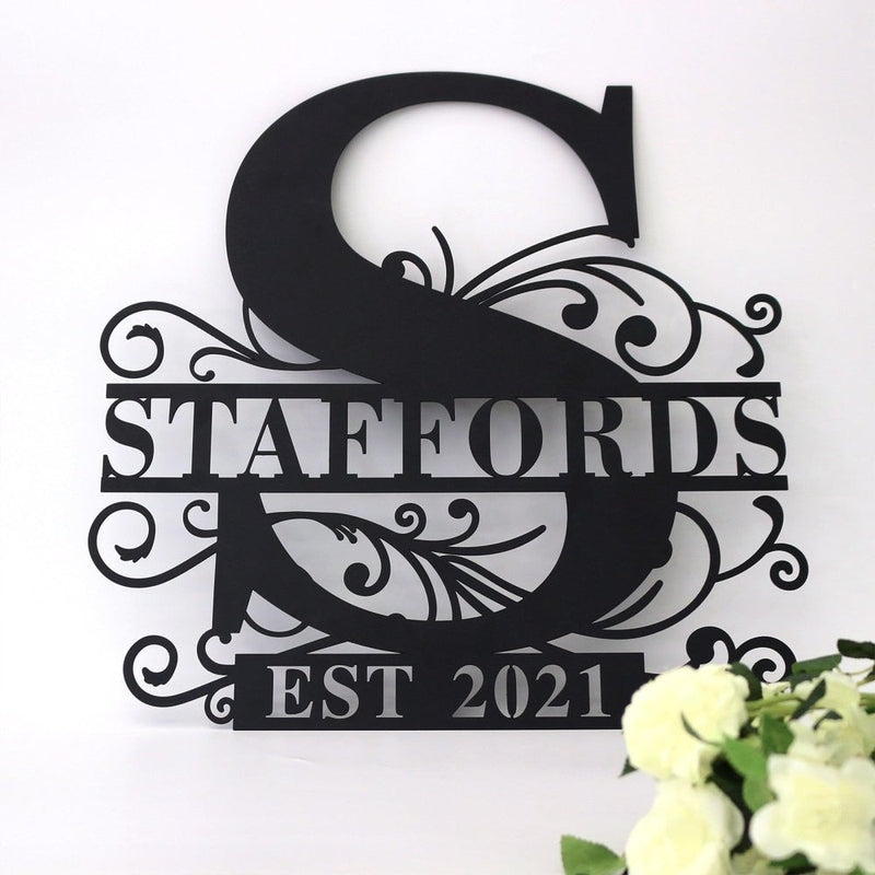 Custom Monogram Name Sign Wall Art - iWantDIY