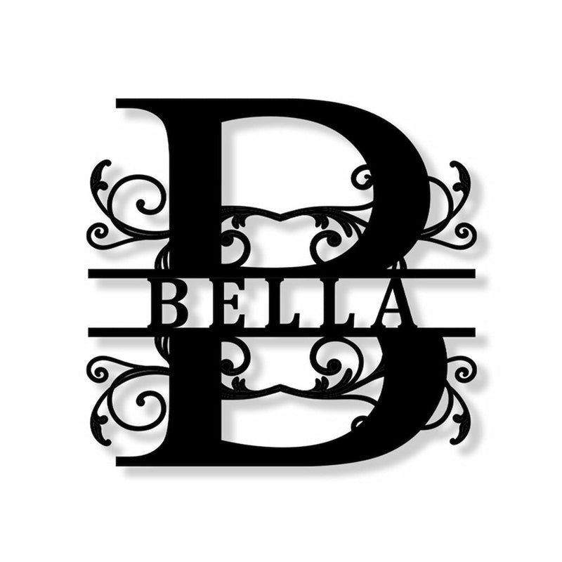 Custom Monogram Name Sign Wall Art - iWantDIY