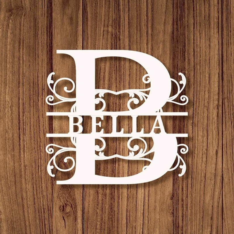 Custom Monogram Name Sign Wall Art - iWantDIY