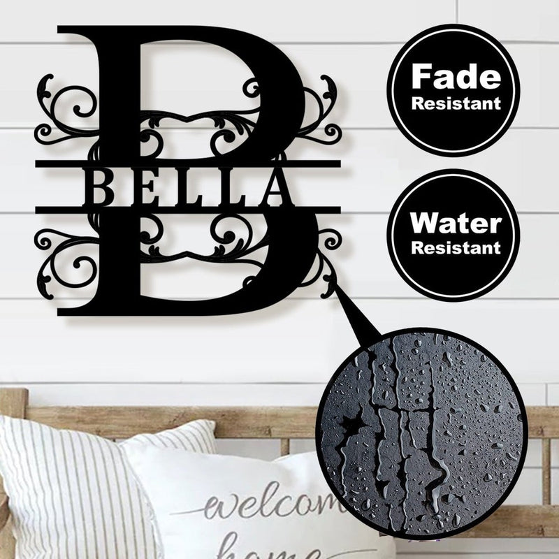 Custom Monogram Name Sign Wall Art - iWantDIY