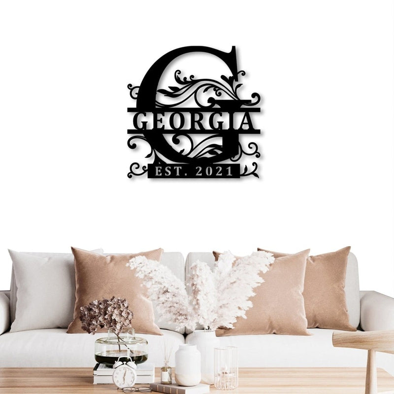 Custom Your Own Name Metal Sign for Christmas Gift - iWantDIY